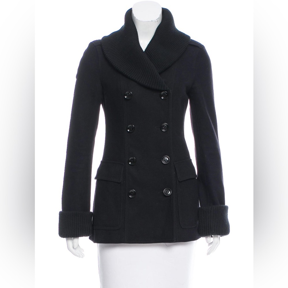 BURBERRY Shawl Collar Wool Coat